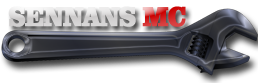 Sennans MC-verkstad logo.